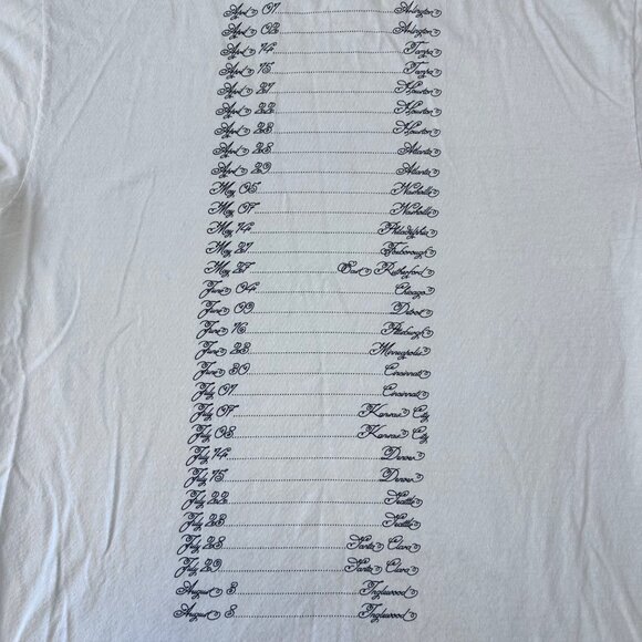 Gracie Abrams Good Riddance Tour Long Sleeve Shirt Size L Off White Tour Dates - Picture 10 of 12